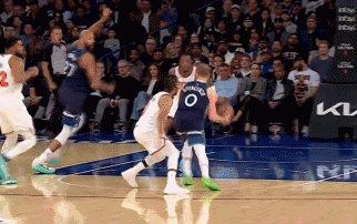 又是你！森林狼95-100负尼克斯，戈贝尔单节7次“下饭”操作