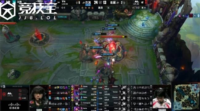 LOL-S15淘汰赛：T1 3-2力克AL挺进四强